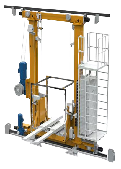 智能托盘堆垛机三维示意图