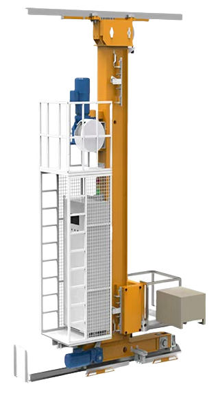 迷你料箱堆垛机三维示意图